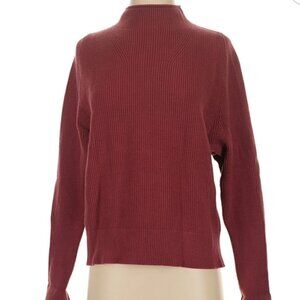 Banana Republic Deep Red Knit Turtleneck Sweater in Loose Fit